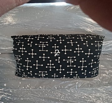 Pillow, black/white pattern