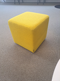 [#00-23] Cube Stool, Hitch Mylius hm51a, yellow