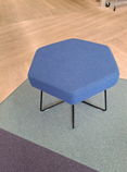 [#00-50] Stool, NaughtOne, Dark Blue Hexagon