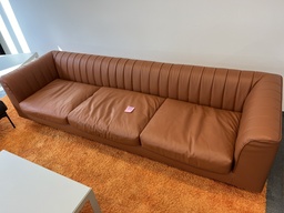 Couch, 3-seater, brown 