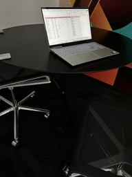 Table, black/round