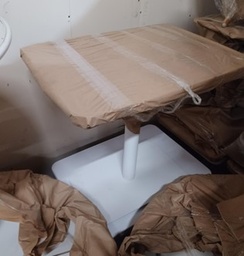 [#00-128] White Rectangular Tables